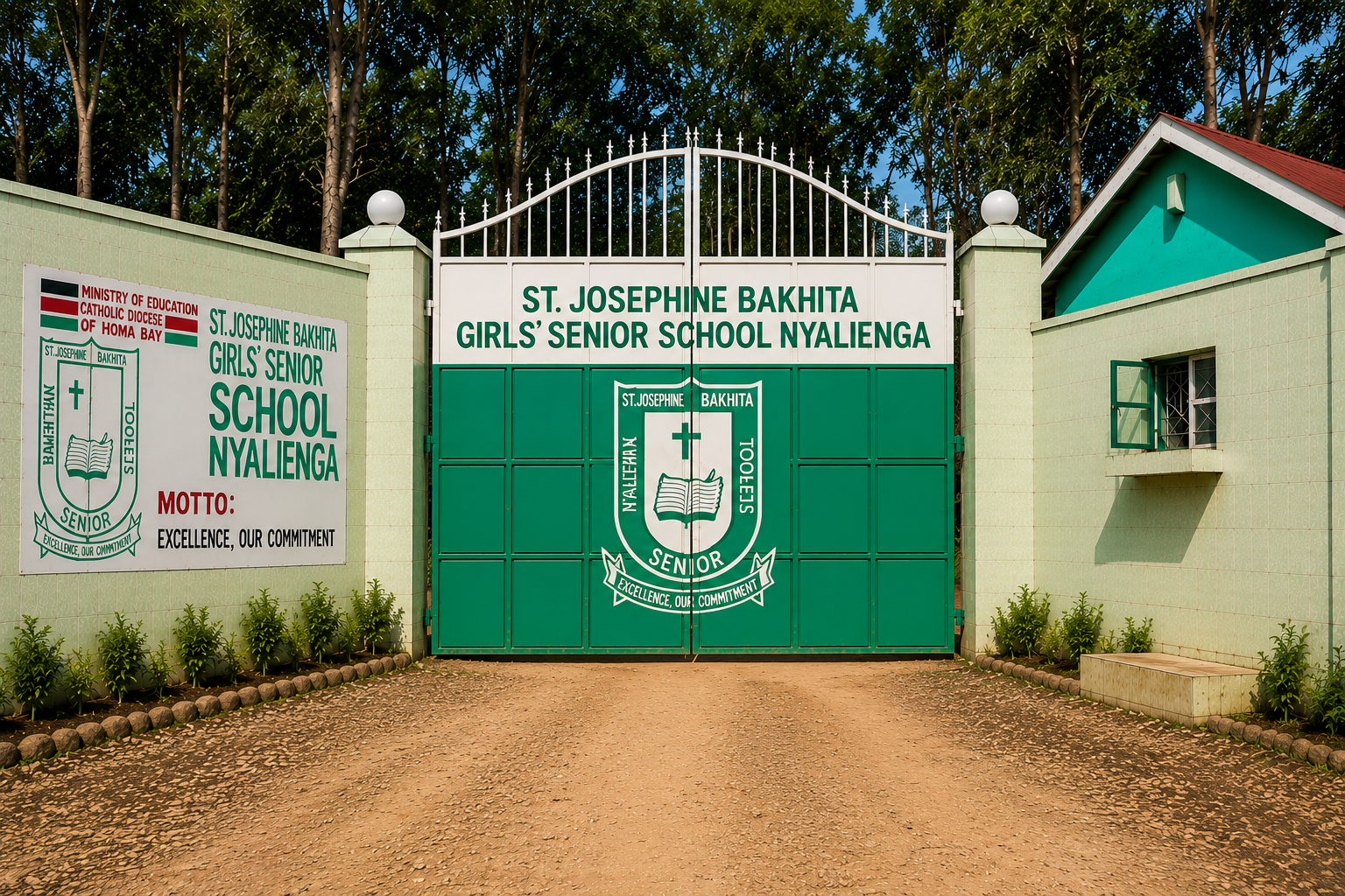 Students at assembly, ST. JOSEPHINE BAKHITA NYALIENGA GIRLS SECONDARY SCHOOL